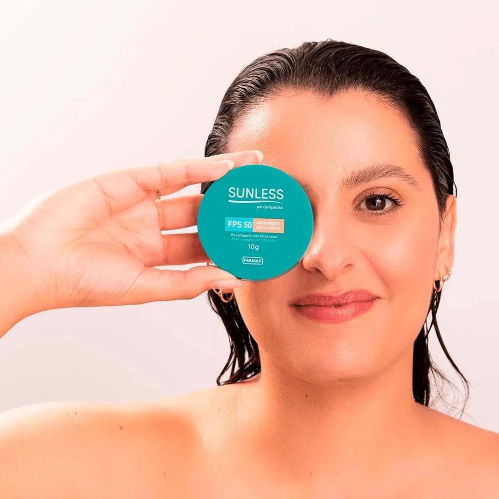 Pó Compacto Com Filtro Solar Sunless Fps50 - 3