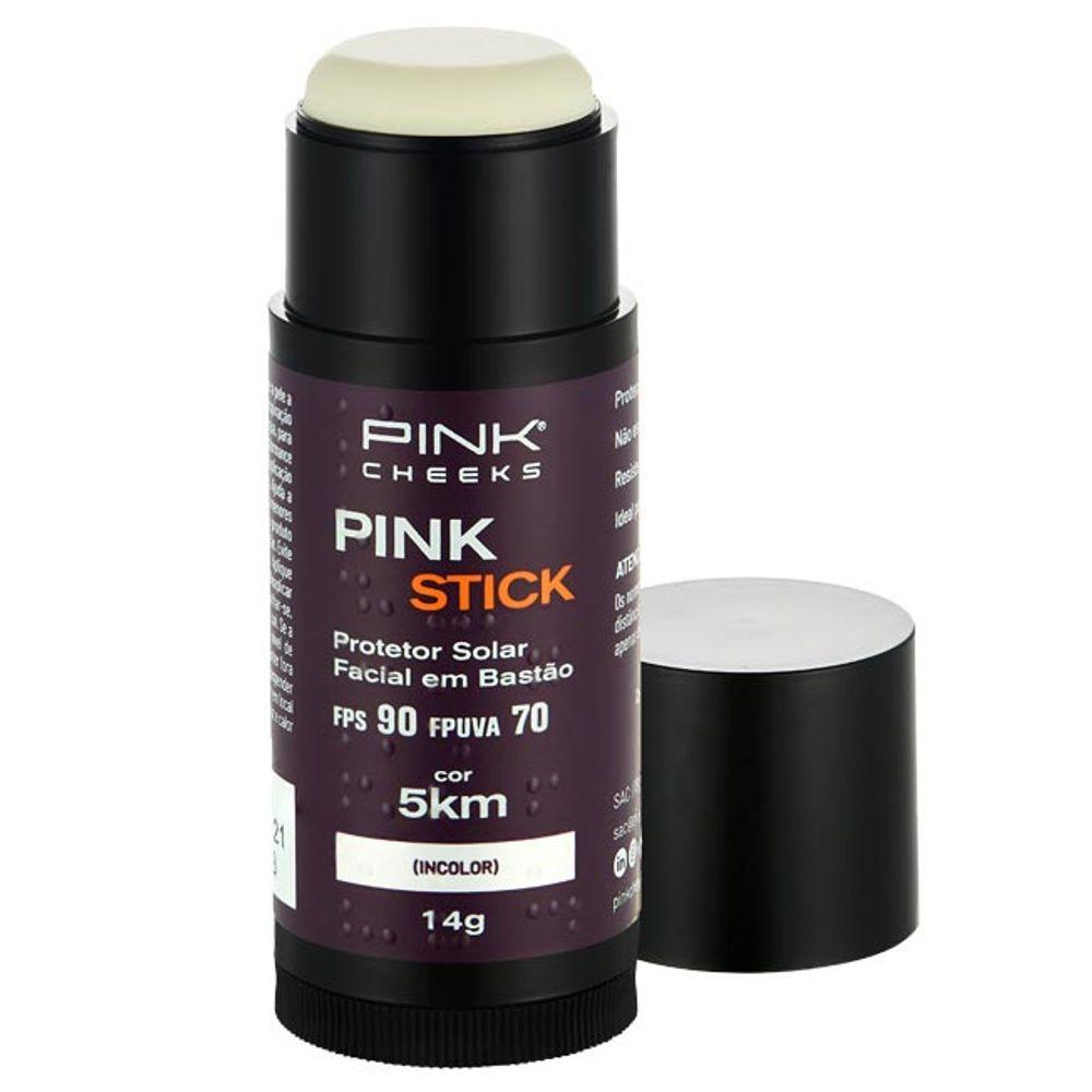 Protetor Solar Facial Com Cor Pink Stick FPS90 - 1