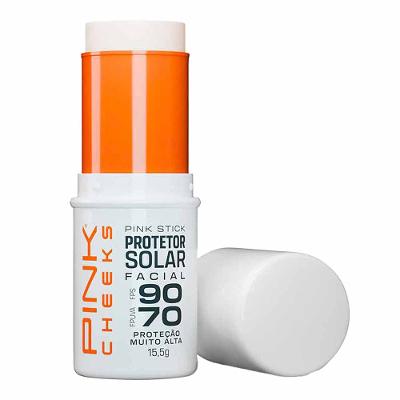 Protetor Solar Facial Com Cor Pink Stick FPS90