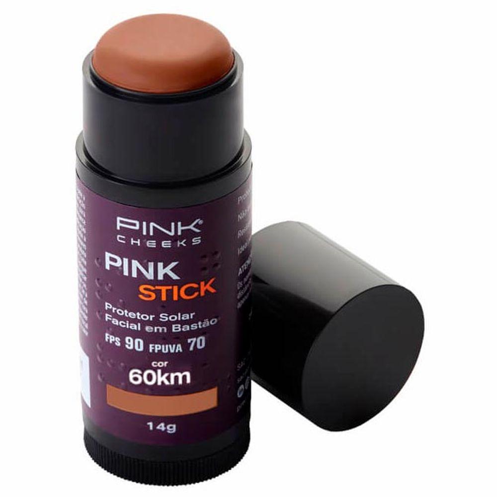 Protetor Solar Facial Com Cor Pink Stick FPS90 - 1