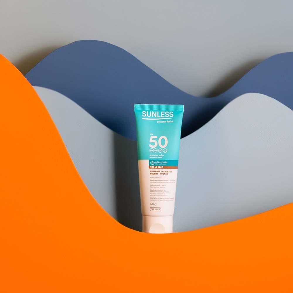 Protetor Solar Facial com Cor FPS50 Sunless - 2