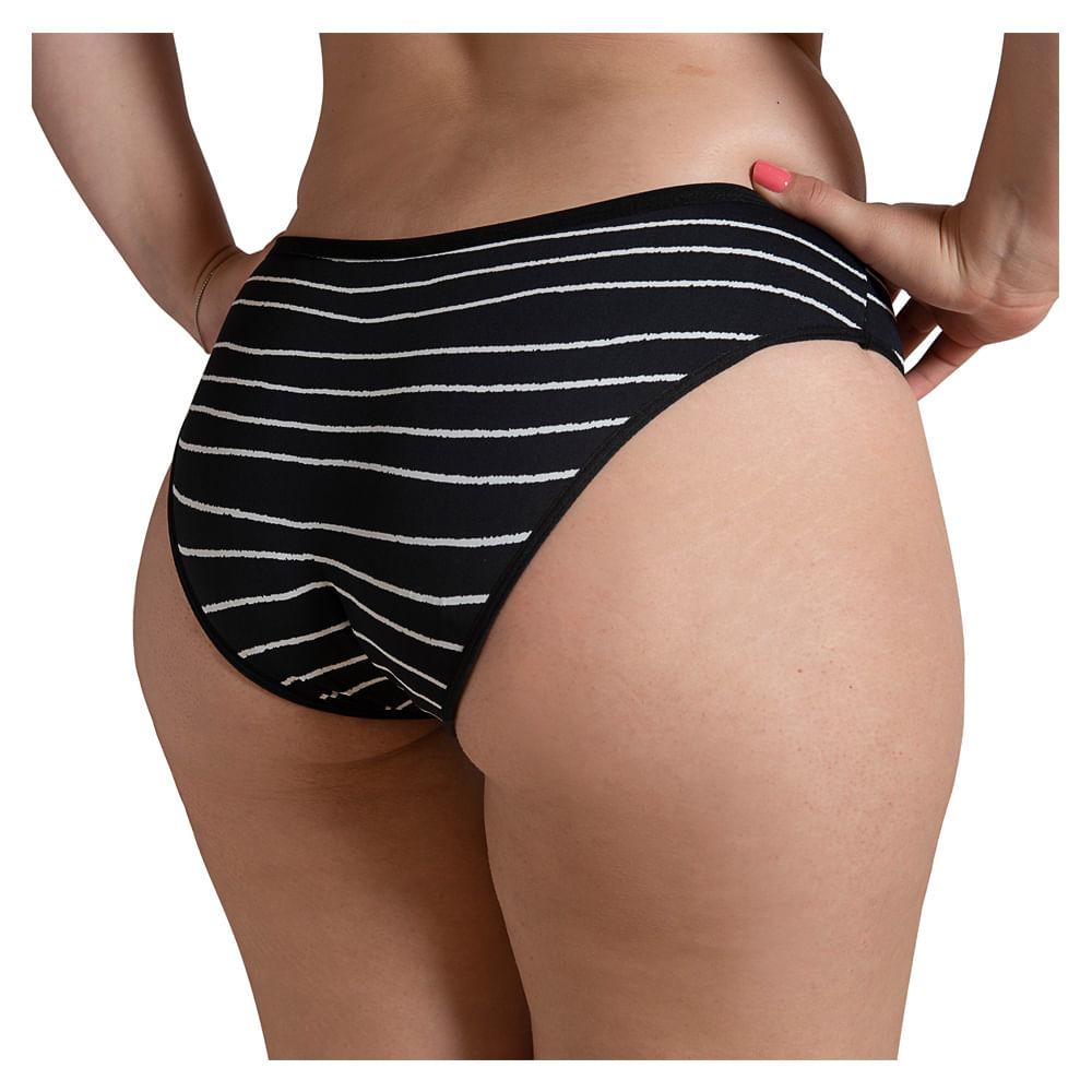 Calcinha Absorvente Bela Gil Korui - Preta e Branca - 3