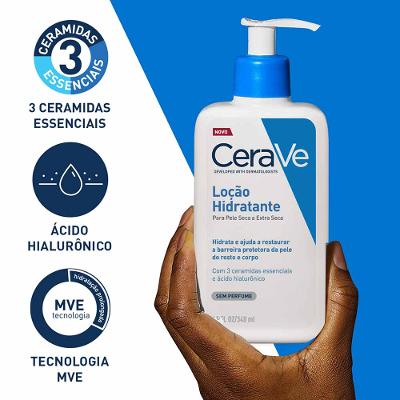 Loção Hidratante CeraVe para Pele Seca a Extra Seca com Ácido Hialurônico