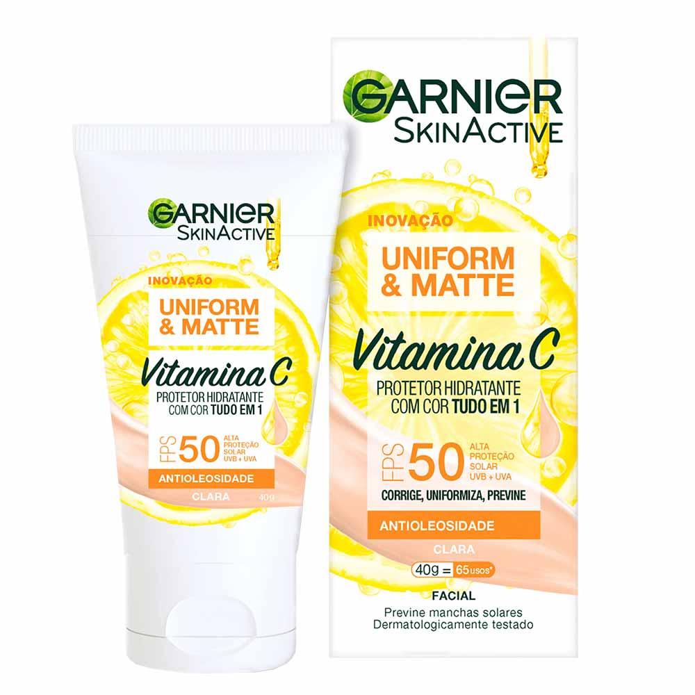 Protetor Solar Hidratante Facial com Vitamina C Garnier Skin FPS 50 - 3