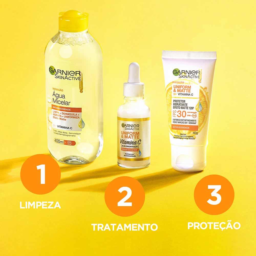 Protetor Solar Hidratante Facial com Vitamina C Garnier Skin FPS 50 - 5