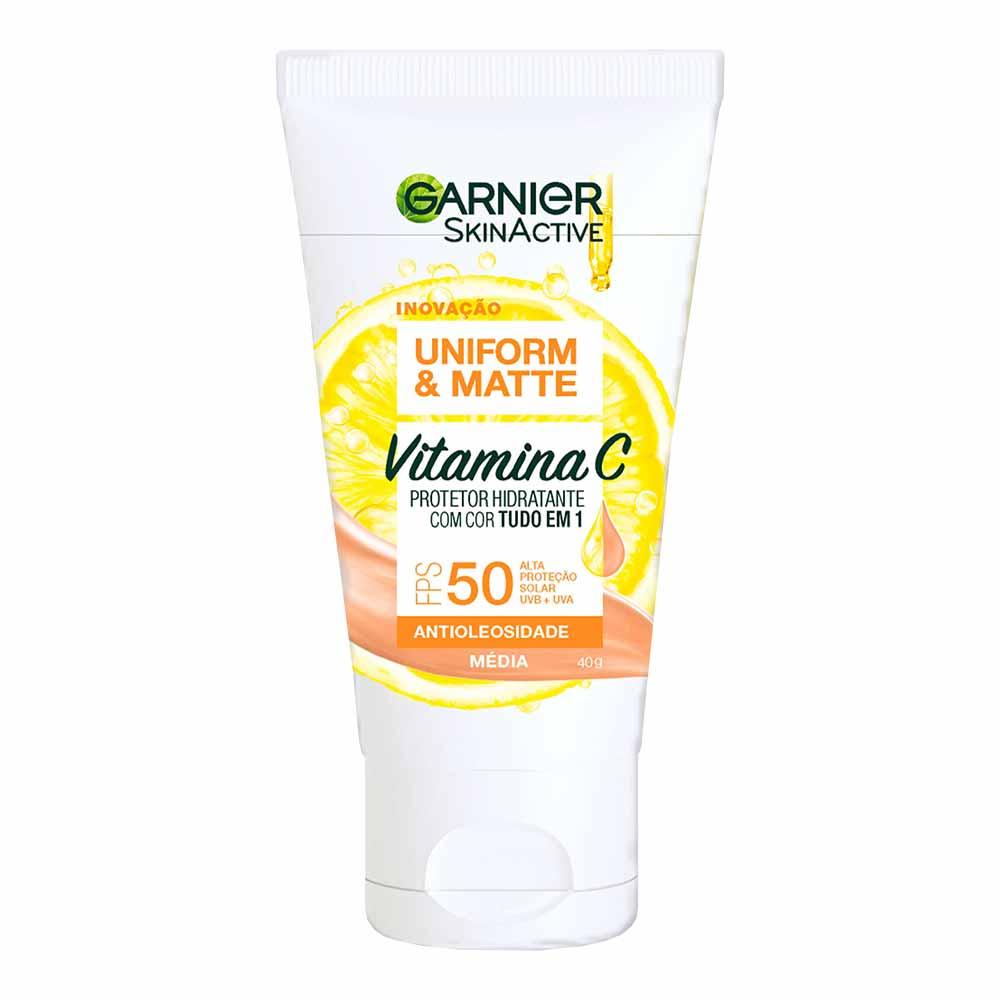 Protetor Solar Hidratante Facial com Vitamina C Garnier Skin FPS 50 - 1