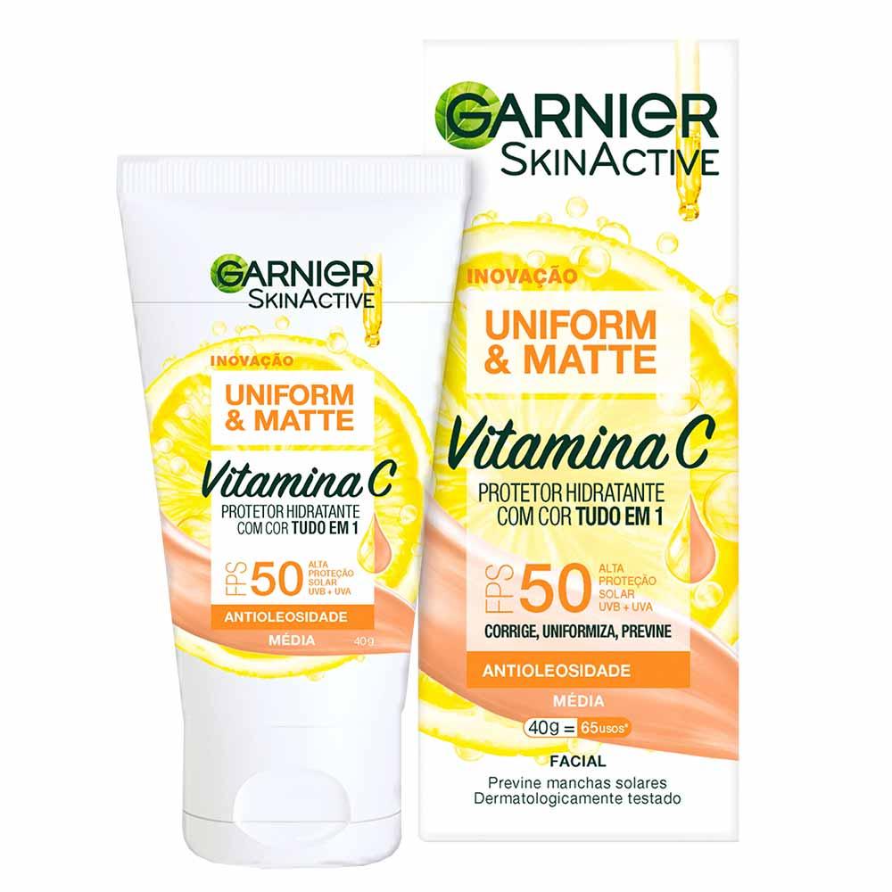 Protetor Solar Hidratante Facial com Vitamina C Garnier Skin FPS 50 - 5