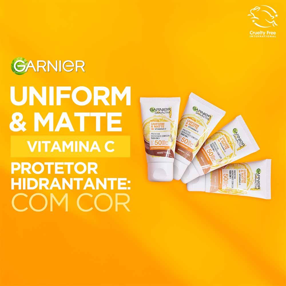 Protetor Solar Hidratante Facial com Vitamina C Garnier Skin FPS 50 - 7