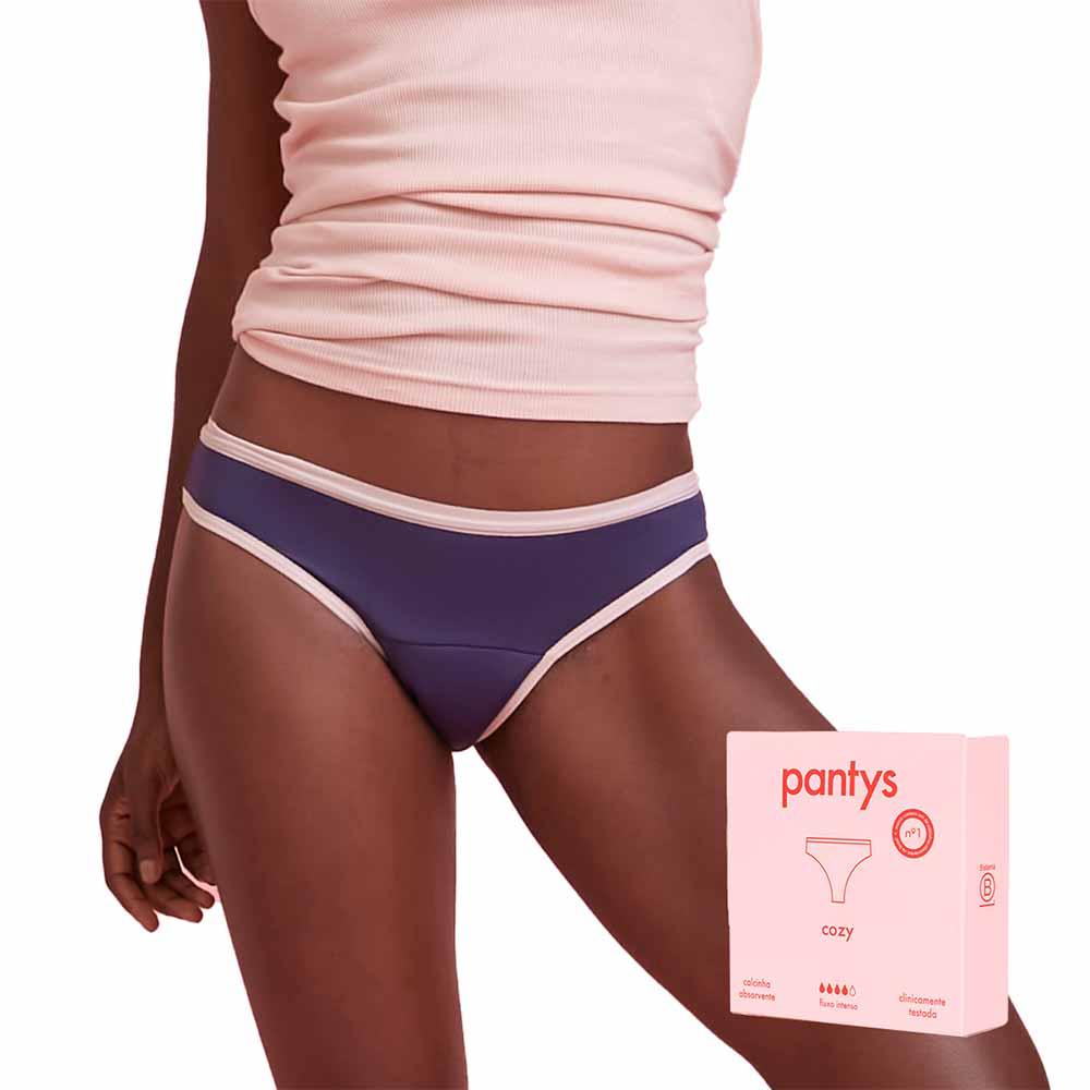 Calcinha Absorvente Pantys Cozy Fluxo Intenso Azul - 2