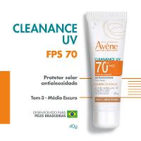 Protetor Solar Facial Com Cor Antioleosidade Avène Cleanance UV FPS70 - 3