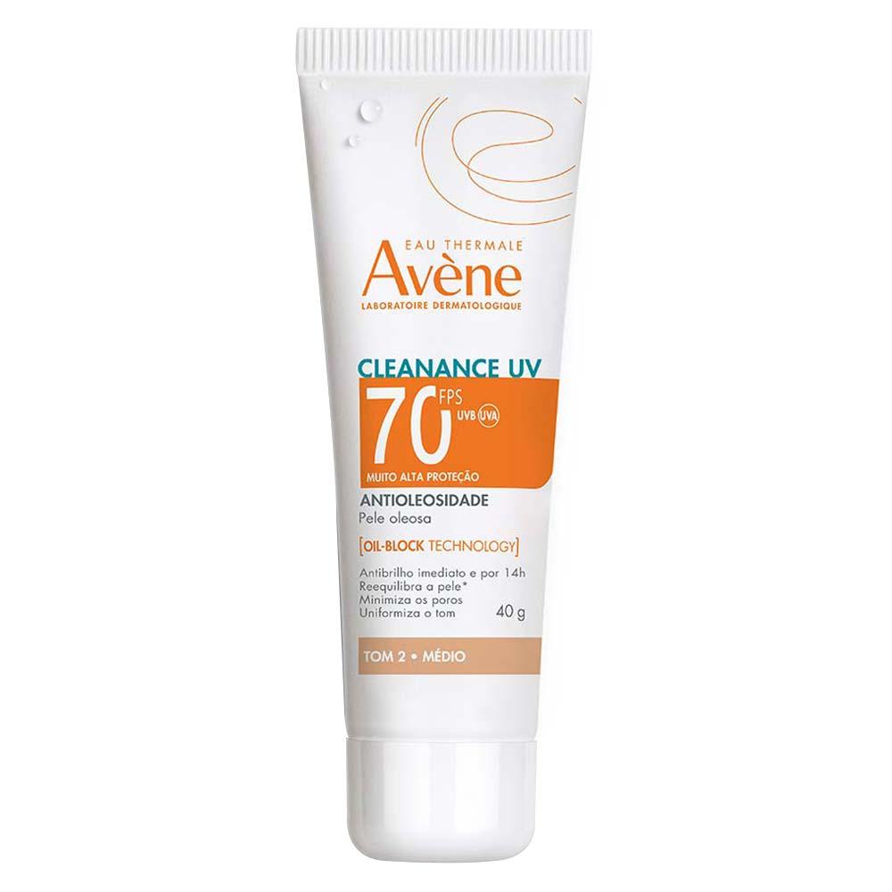 Protetor Solar Facial Com Cor Antioleosidade Avène Cleanance UV FPS70 - 1