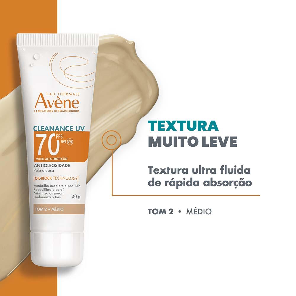 Protetor Solar Facial Com Cor Antioleosidade Avène Cleanance UV FPS70 - 4