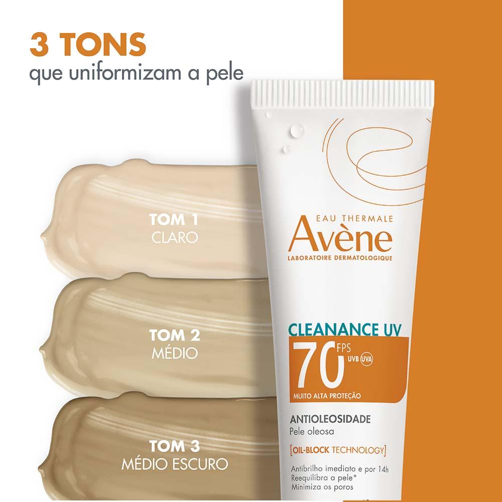 Protetor Solar Facial Com Cor Antioleosidade Avène Cleanance UV FPS70 - 7