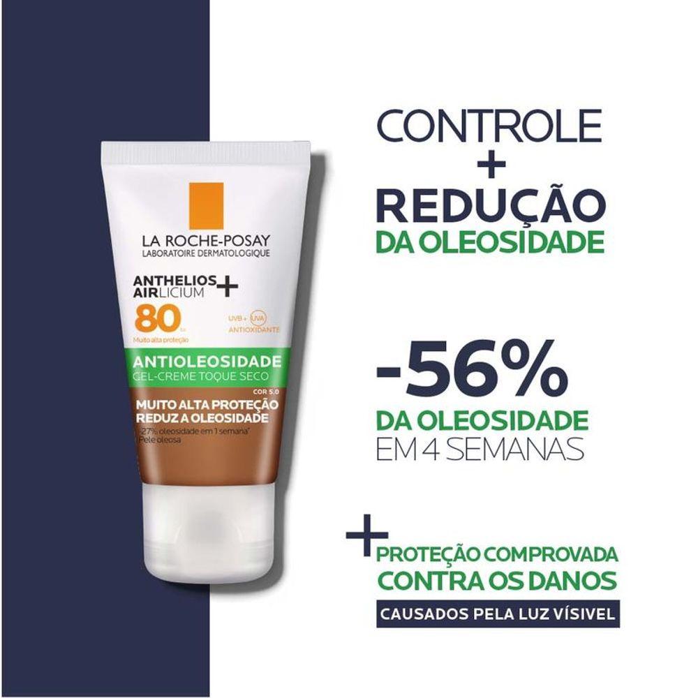 Protetor Solar Facial com Cor La Roche Posay Anthelios Airlicium+ FPS80 - 5