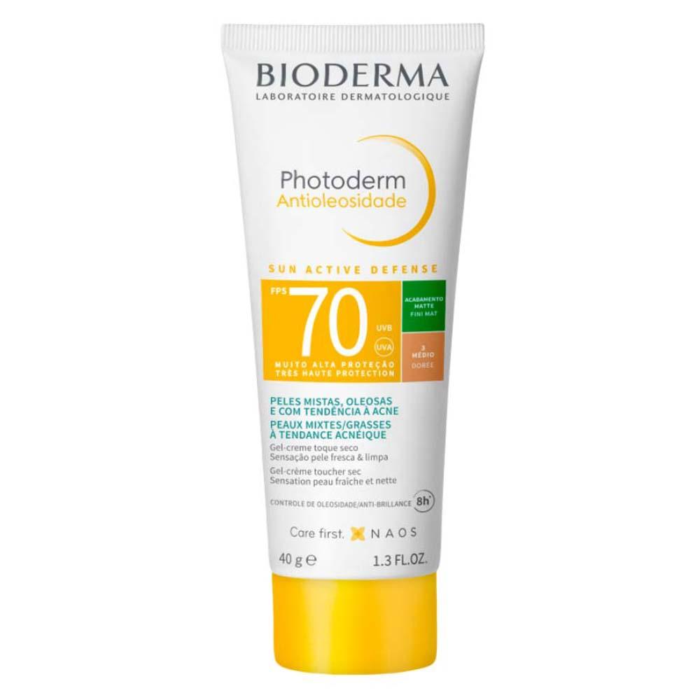 Protetor Solar Facial Antioleosidade com Cor Bioderma Photoderm FPS 70 - 1