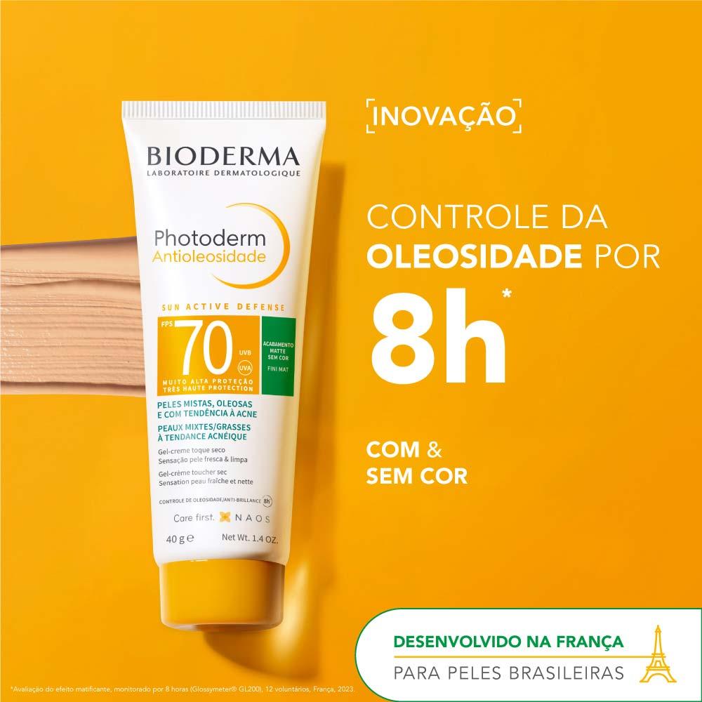 Protetor Solar Facial Antioleosidade com Cor Bioderma Photoderm FPS 70 - 5