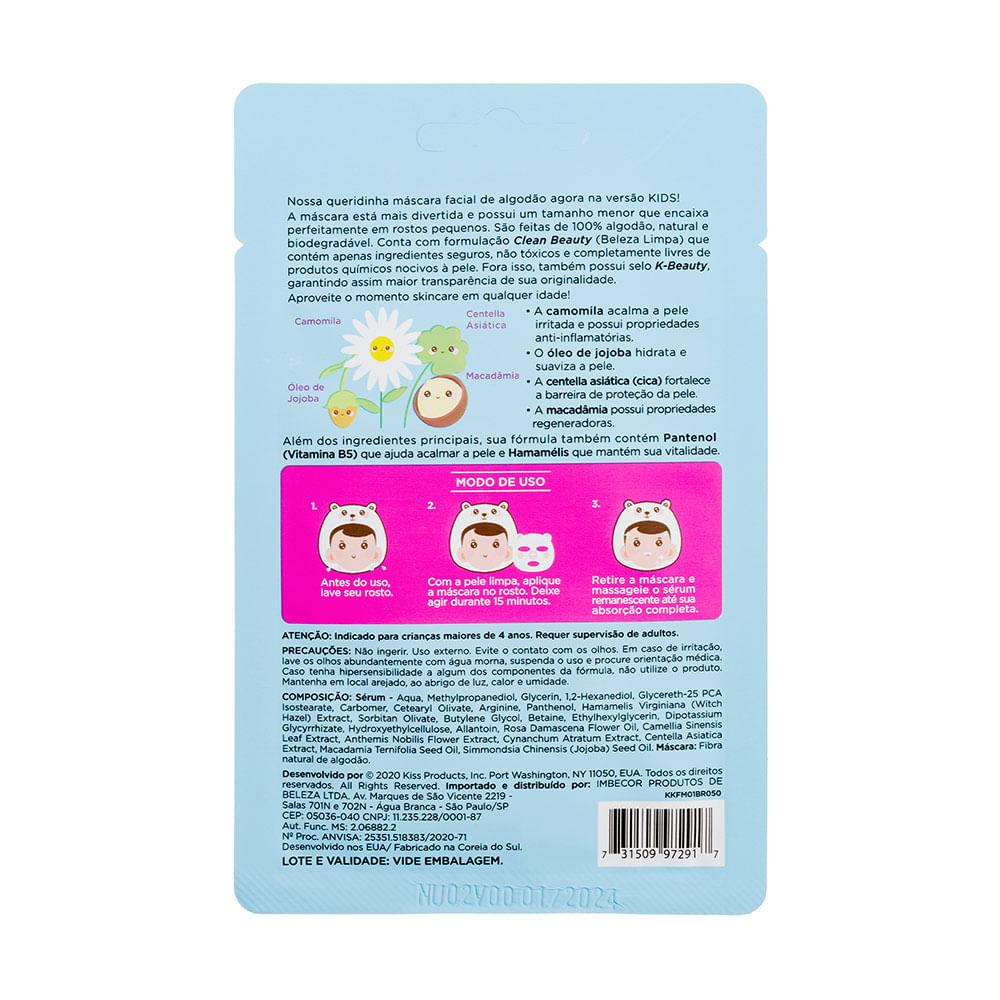 Máscara facial de algodão Kiss New York Kids - 2