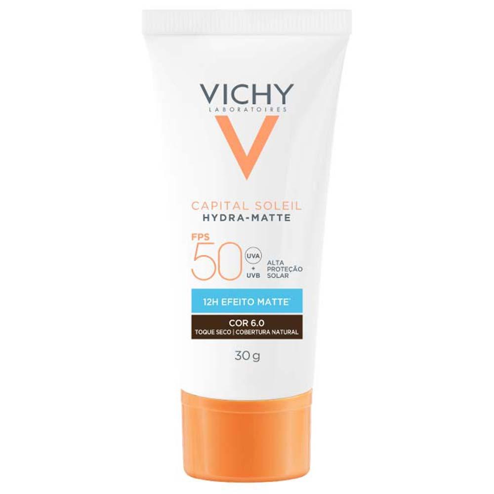 Protetor Solar Facial com Cor Vichy Capital Soleil Hydra-Matte FPS50 - 1