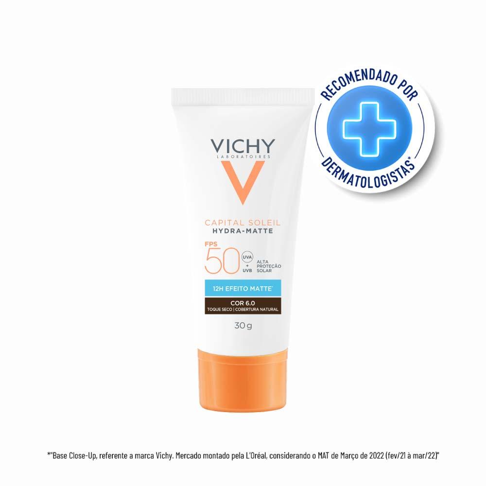 Protetor Solar Facial com Cor Vichy Capital Soleil Hydra-Matte FPS50 - 3