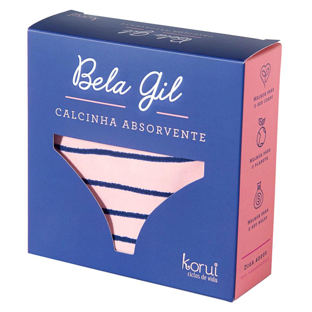 Calcinha Absorvente Básica  Korui - Rosa e Azul - 4