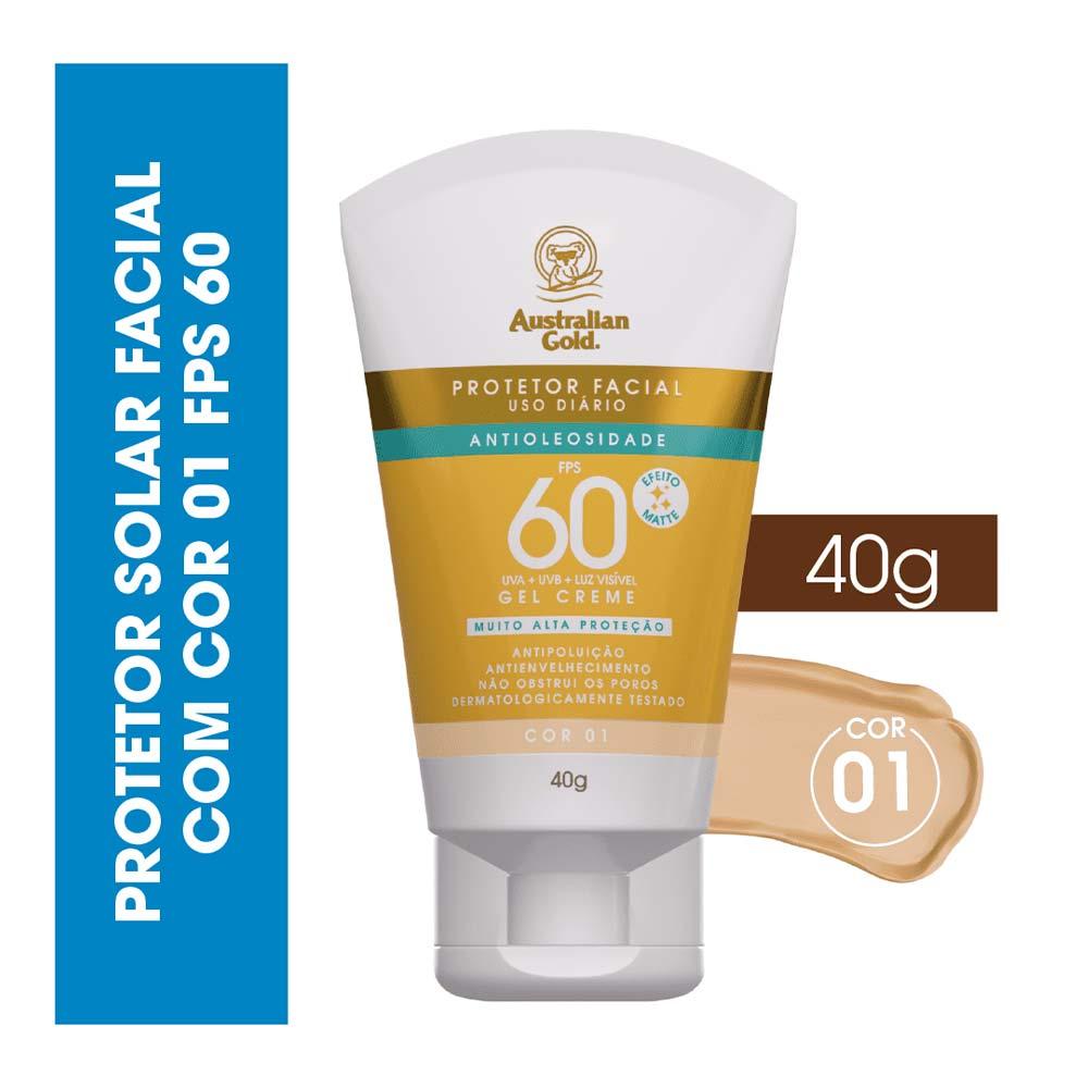 Protetor solar Facial com Cor Gel Creme Australian Gold - 3