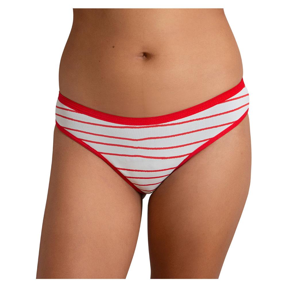 Calcinha Absorvente Básica  Korui - Branca e Vermelha - 2