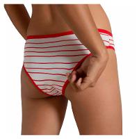 Calcinha Absorvente Básica  Korui - Branca e Vermelha - 1