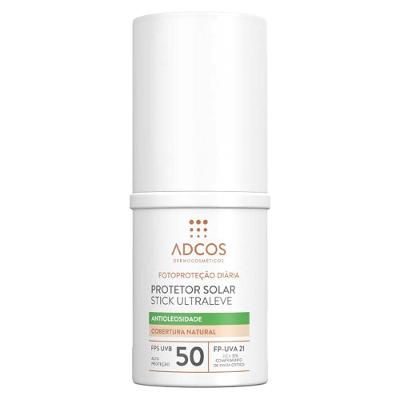Protetor Solar Antioleosidade com Cor Adcos Stick Ultraleve FPS50 - 15g