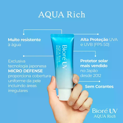 Protetor Solar Bioré - Aqua Rich Watery Essence FPS 50