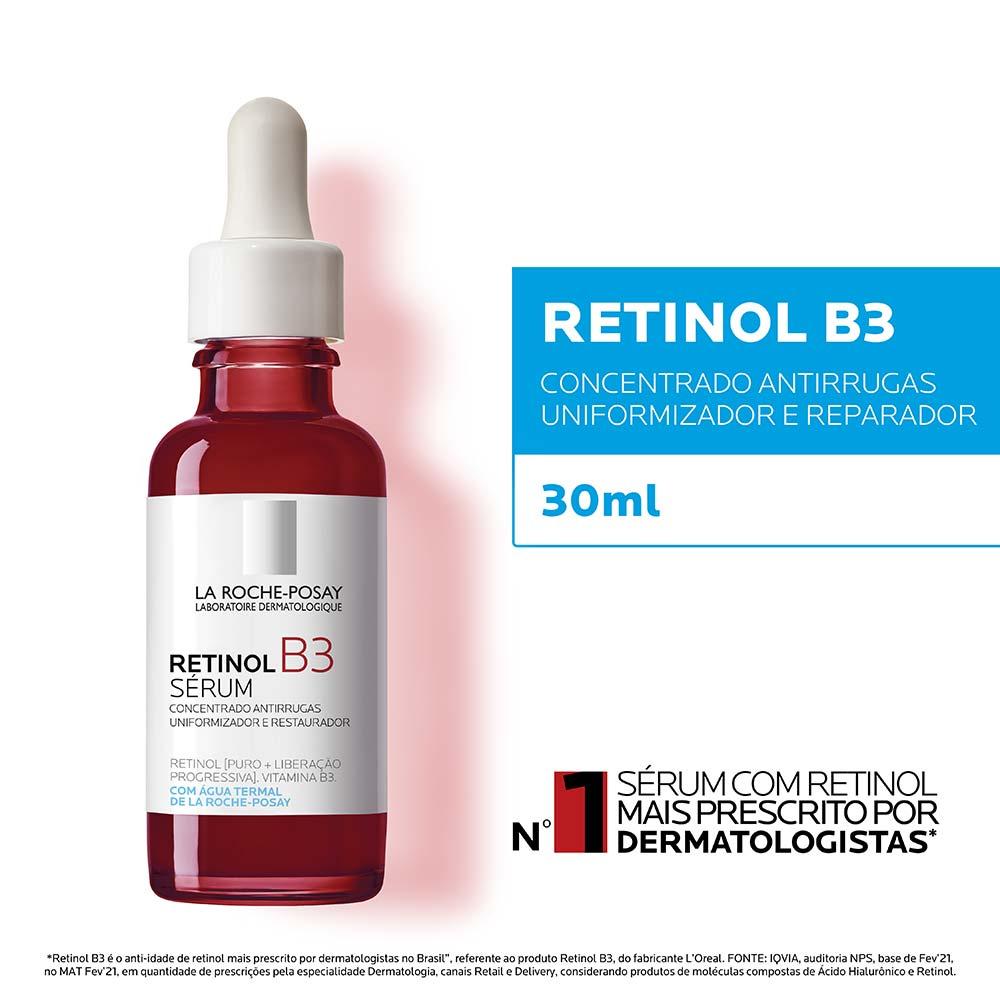 Sérum Facial Antirrugas com Vitamina B3 e Retinol Puro La Roche-Posay Retinol B3 - 3