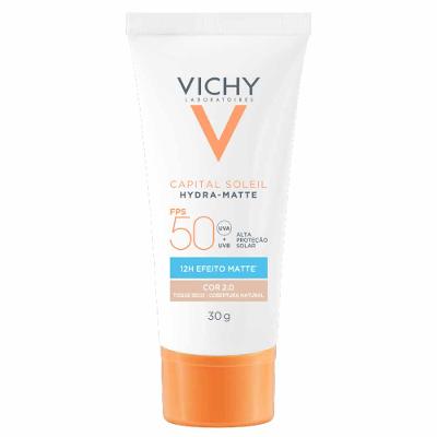 Protetor Solar Facial com Cor Vichy Capital Soleil Hydra-Matte FPS50