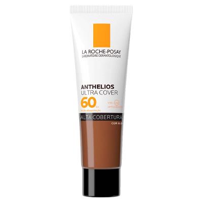 Protetor Solar Facial com Cor Alta Cobertura e Toque Seco FPS 60 La Roche-Posay Anthelios Ultra Cover