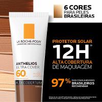 Protetor Solar Facial com Cor Alta Cobertura e Toque Seco FPS 60 La Roche-Posay Anthelios Ultra Cover - 3