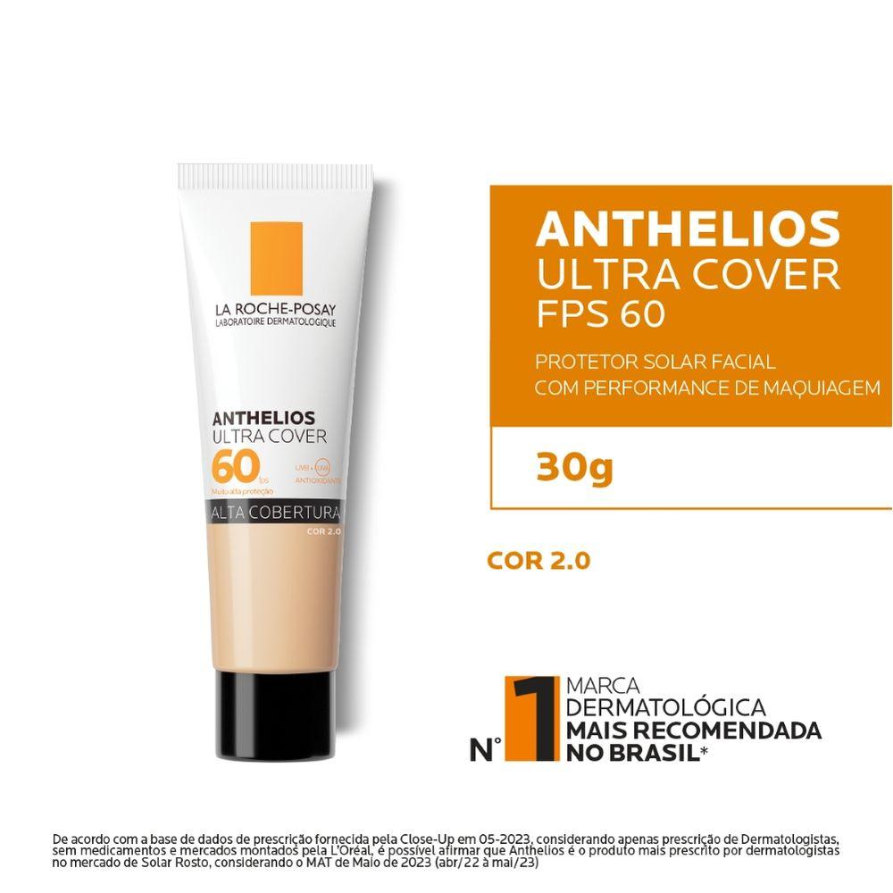 Protetor Solar Facial com Cor Alta Cobertura e Toque Seco FPS 60 La Roche-Posay Anthelios Ultra Cover - 3