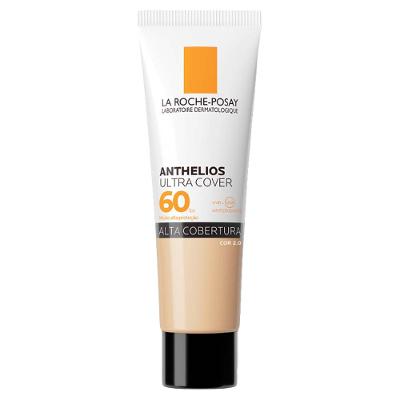 Protetor Solar Facial com Cor Alta Cobertura e Toque Seco FPS 60 La Roche-Posay Anthelios Ultra Cover