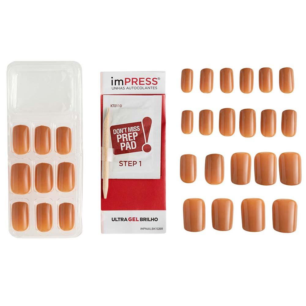 Unhas Postiças Autocolantes imPress Self Love - Média - 6