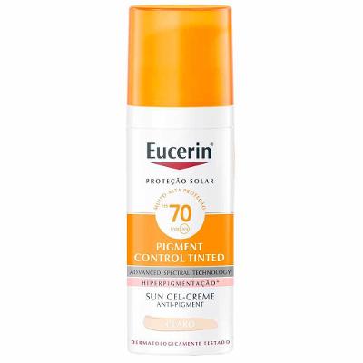 Protetor Solar Facial Antimanchas com Cor Eucerin Pigment Control FPS70 50ml