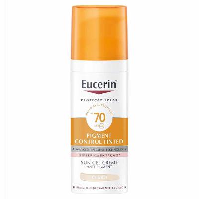 Protetor Solar Facial Antimanchas com Cor Eucerin Pigment Control FPS70 50ml