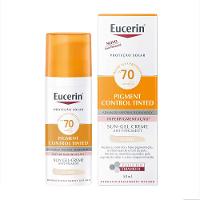 Protetor Solar com Cor Eucerin Sun Pigment Control Creme Facial Tinted FPS70 50ml - 1