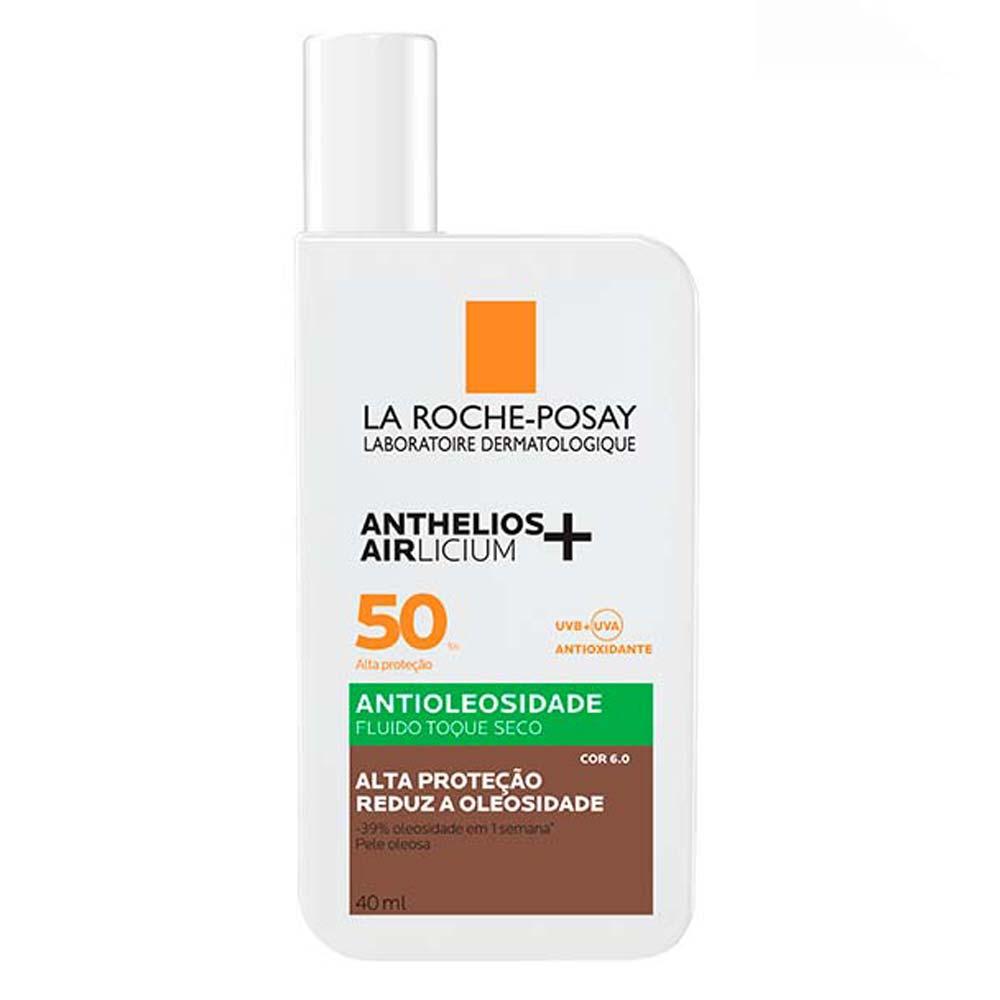 Protetor Solar Facial com Cor La Roche-Posay Anthelios Airlicium+ Fluido FPS50 - 1