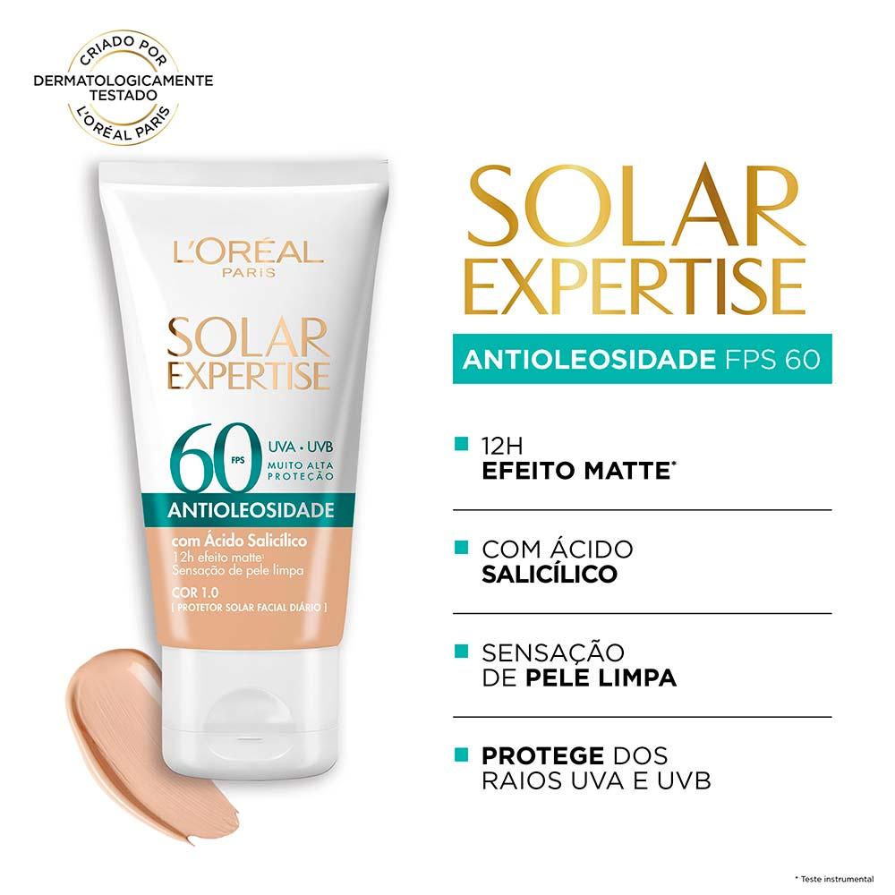 Protetor Solar Facial L'Oréal Paris Solar Expertise Antioleosidade Fps60 - 4