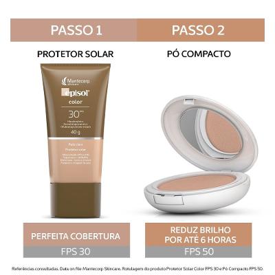Protetor Solar Facial Mantecorp Skincare Episol Color Fps 30