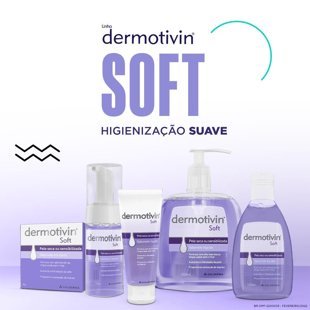 Sabonete Líquido Facial para Pele Seca ou Sensibilizada Dermotivin Soft - 6