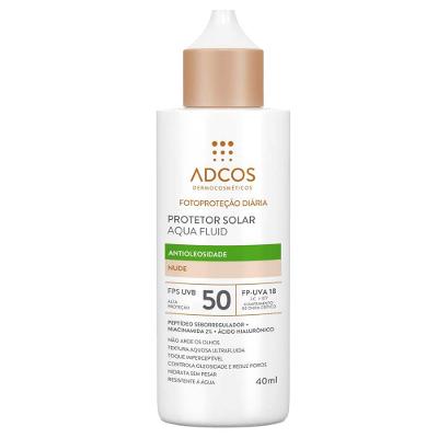 Protetor Solar Facial Antioleosidade com Cor Adcos - Aqua Fluid FPS50