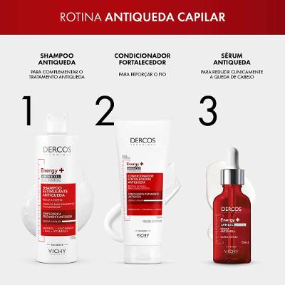 Shampoo Estimulante Antiqueda Vichy Dercos Energy+ para Cabelos Fracos e Quebradiços