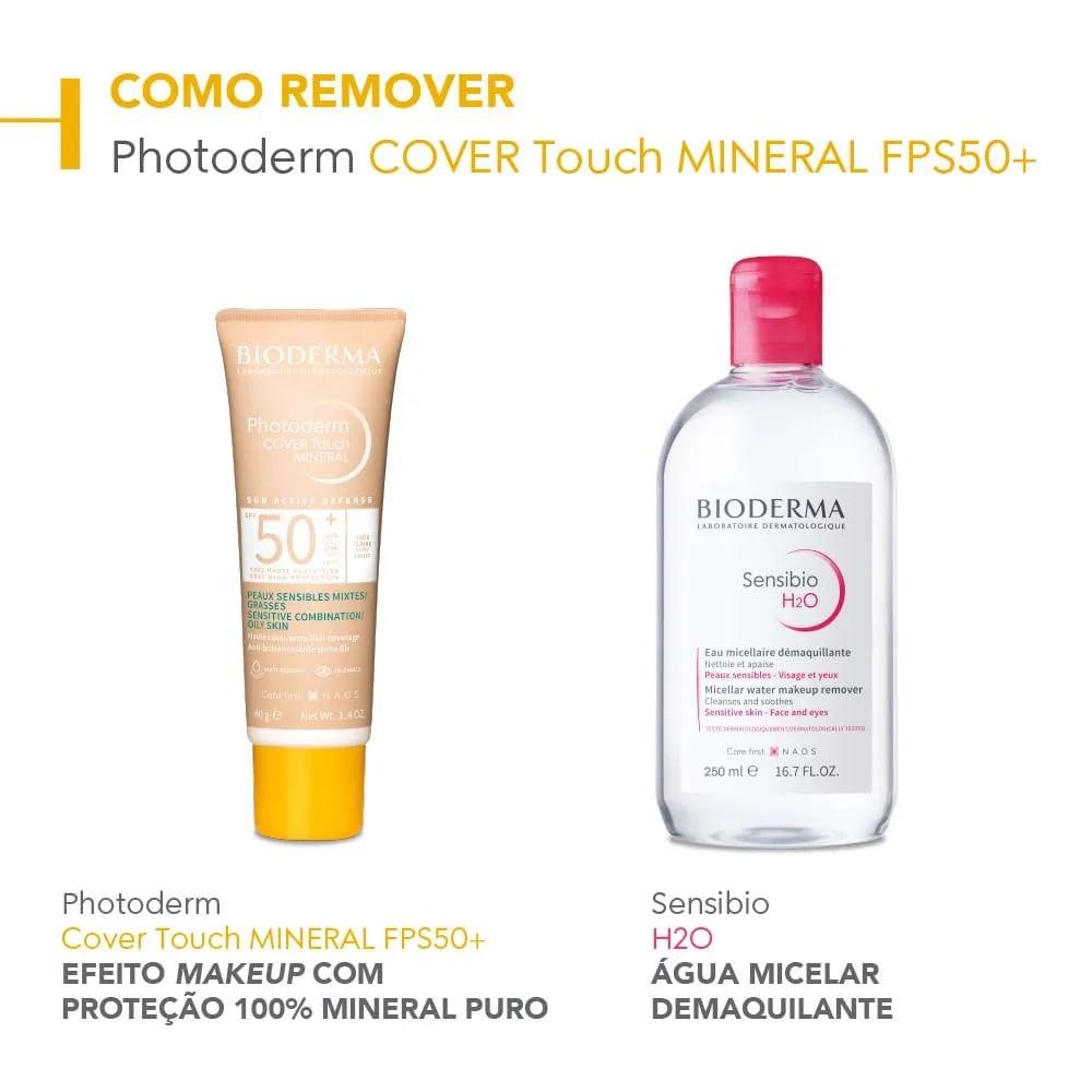 Protetor Solar Facial Cobertura Total Bioderma Photoderm Cover Touch Mineral FPS 50+ - 7