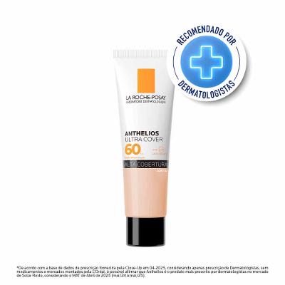 Protetor Solar Facial com Cor Toque Seco FPS 60 La Roche-Posay Anthelios Ultra Cover