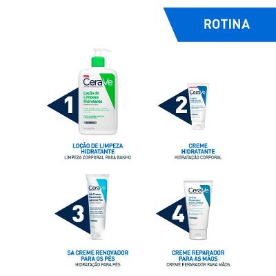 Loção Hidratante Corporal CeraVe para Pele Seca com Ácido Hialurônico e Ceramidas