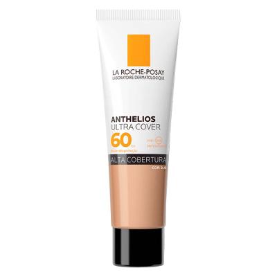 Protetor Solar Facial com Cor Alta Cobertura e Toque Seco FPS 60 La Roche-Posay Anthelios Ultra Cover