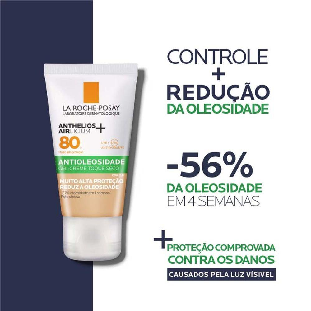 Protetor Solar Facial com Cor La Roche Posay Anthelios Airlicium+ FPS80 - 5
